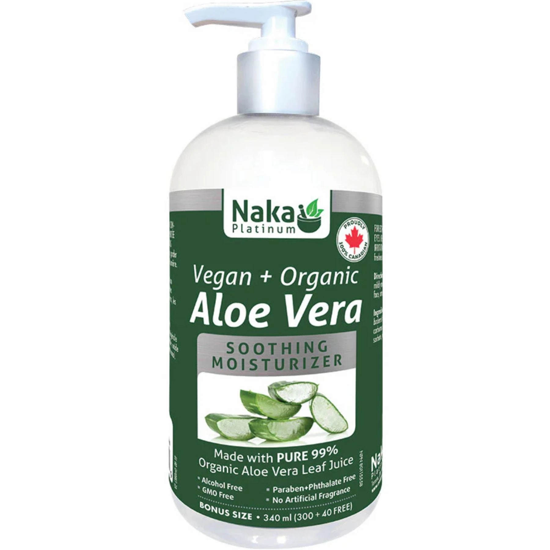 Naka Vegan   Organic Aloe Gel 340mL