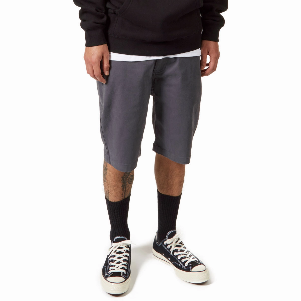 New Arrivals CCS Stretch Chino Shorts - Grey Bohemian Style