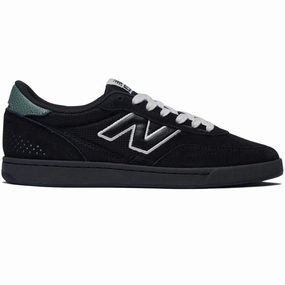 New Balance 440 V2 Shoes - Black/Black Nylon Materials Graphic Design