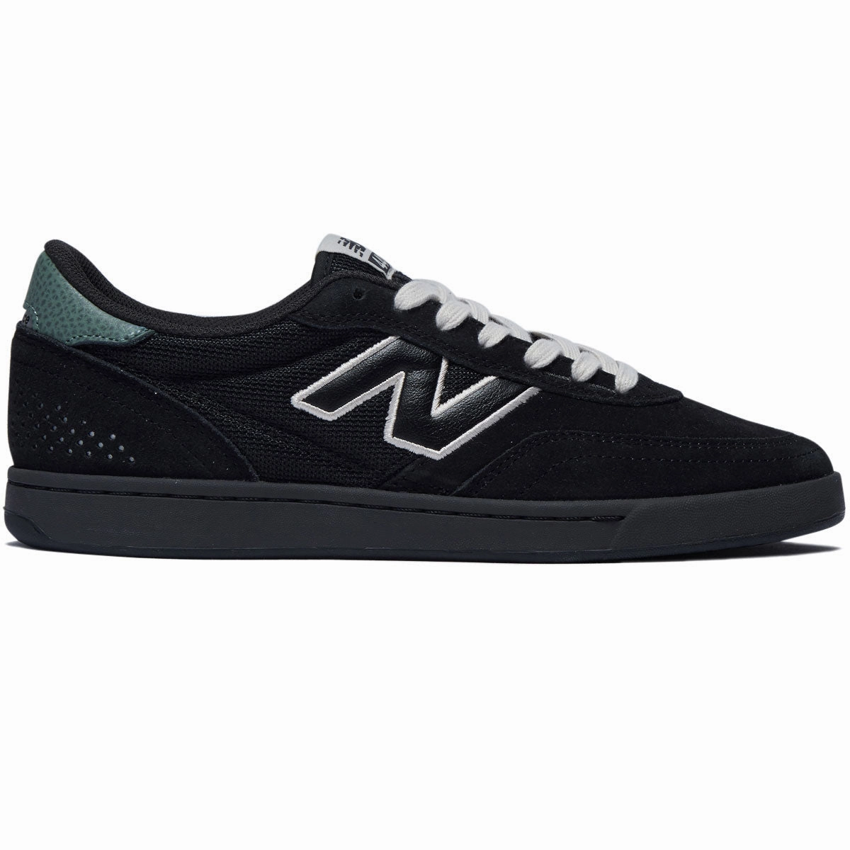 New Balance 440 V2 Shoes - Black/Black Nylon Materials Graphic Design