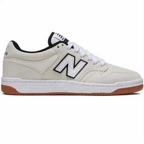 New Balance 480 Shoes - Cream/White CDs Toner