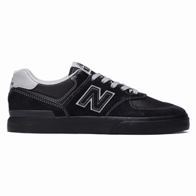 New Balance 574 Vulc Shoes - Black/Black Industrial Clothing Magic: The Gathering