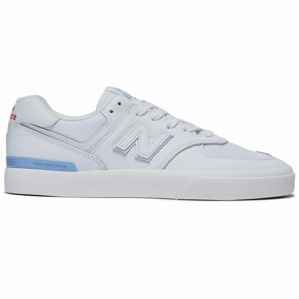 New Balance 574 Vulc Shoes - White/Baby Blue Business & Industrial Fashion Trends