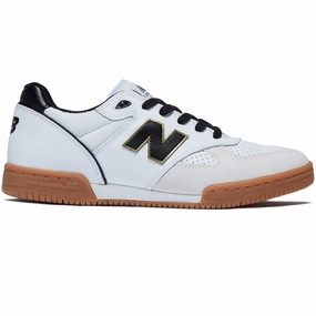 New Balance 600 Tom Knox Shoes - White/Black Unisex Clothing Office Supplies