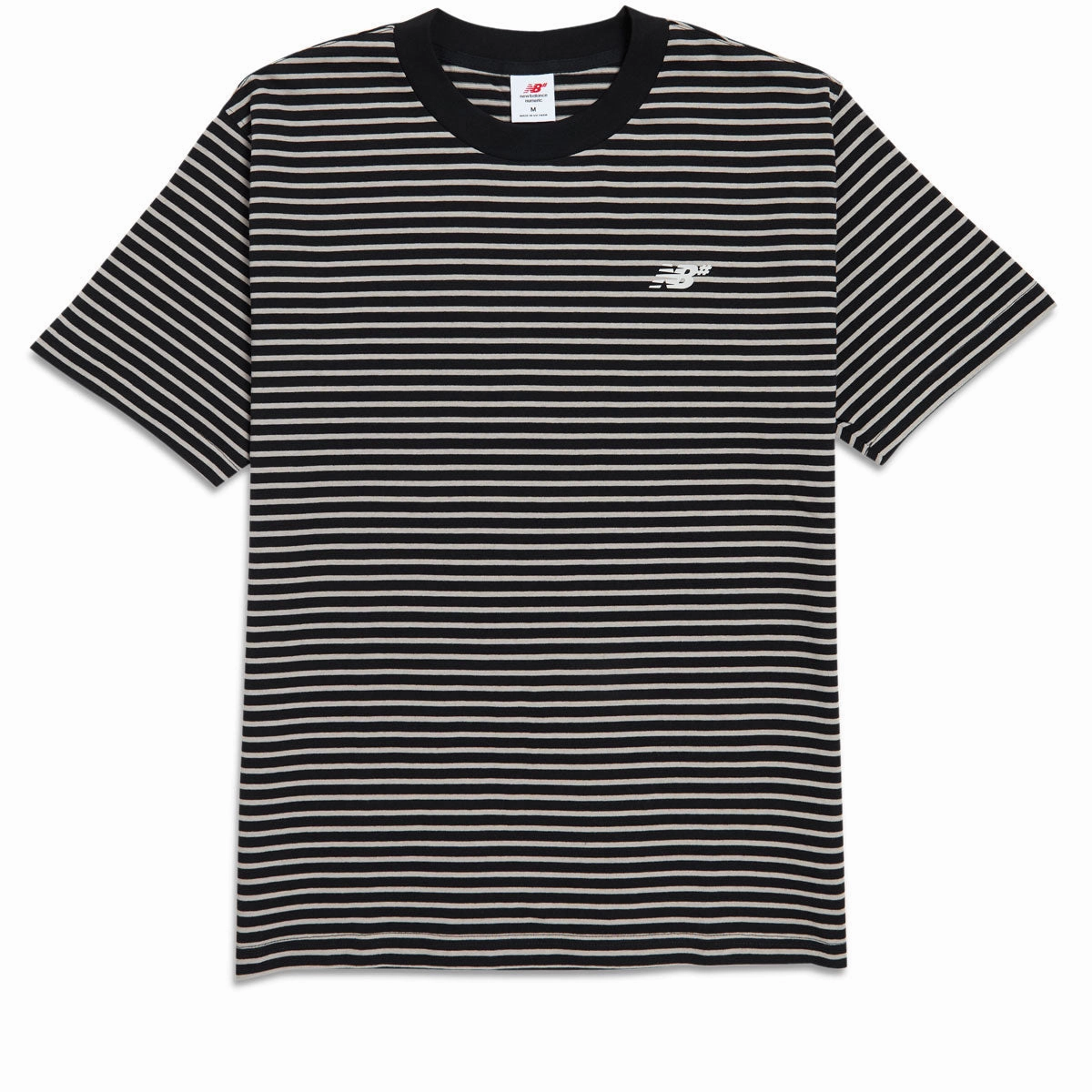 New Balance Numeric Thin Stripe T-Shirt - Black Wigs Makeup Removers