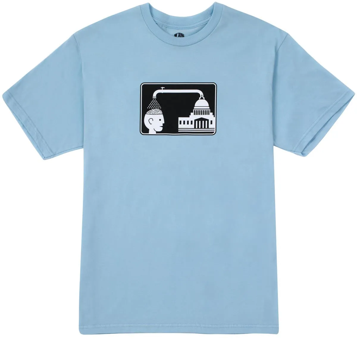 Newspapers Alien Workshop Brainwash T-Shirt - Light Blue Laundry Detergent