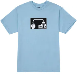 Newspapers Alien Workshop Brainwash T-Shirt - Light Blue Laundry Detergent