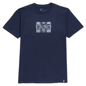 Newspapers Girl x Hello Kitty Squad T-Shirt - Navy Snacks