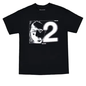 Newspapers Quasi Code T-Shirt - Black Unisex Clothing