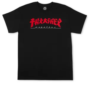 Newspapers Thrasher Godzilla T-Shirt - Black Memorabilia
