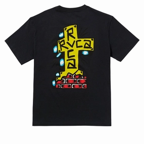 Newspapers RVCA Barbacross T-Shirt - Black Video Games