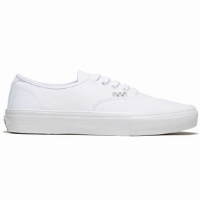 Newspapers Vans Skate Authentic Shoes - True White Beauty Tools