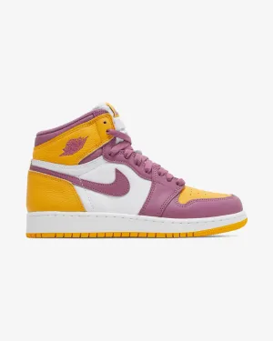 NIKE AIR JORDAN1 HIGH RETRO OG BROTHERHOOD GS Multi-functional durability Trend-setting silhouette