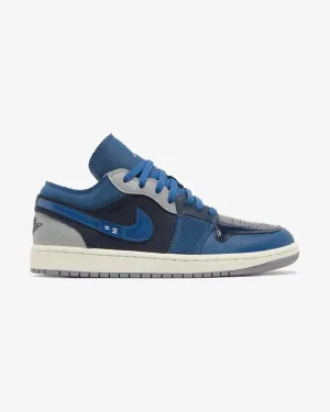 Breathable Design NIKE AIR JORDAN1 LOW SE CRAFT INSIDE OUT OBSIDIAN (NEW)