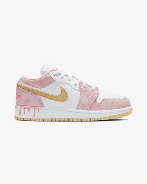 Fitness Ready Signature grip NIKE AIR JORDAN1 LOW SE GS PAINT DRIP (NEW)