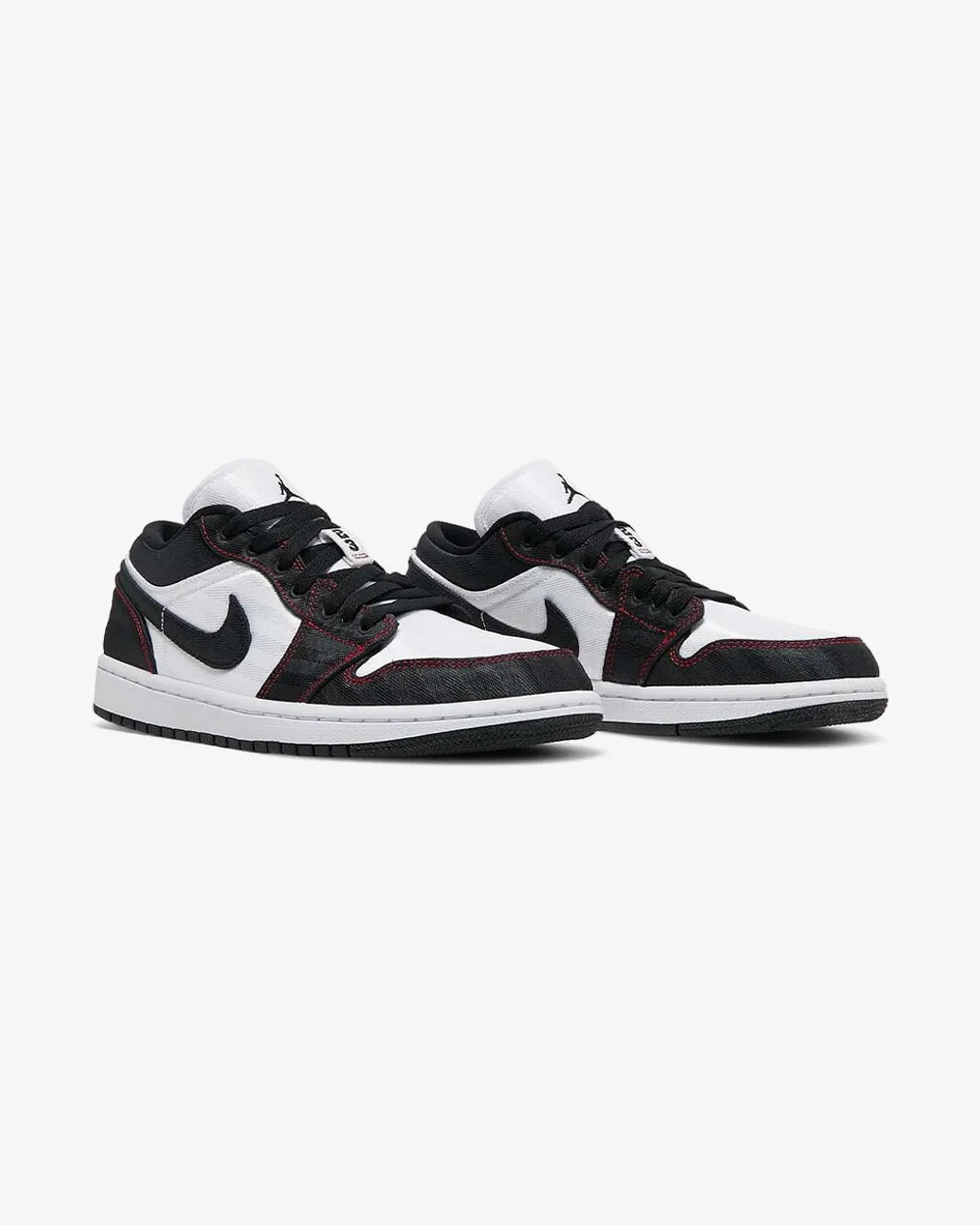 NIKE AIR JORDAN1 LOW SE UTILITY WHITE BLACK GYM RED W Fashion-forward materials