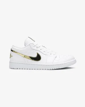 NIKE AIR JORDAN1 LOW WMNS WHITE METALLIC GOLD (NEW) Chill Mode Sports Culture