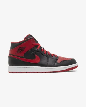 Running Routine Stylish Design NIKE AIR JORDAN1 MID ALTERNATE BRED TOE 2022