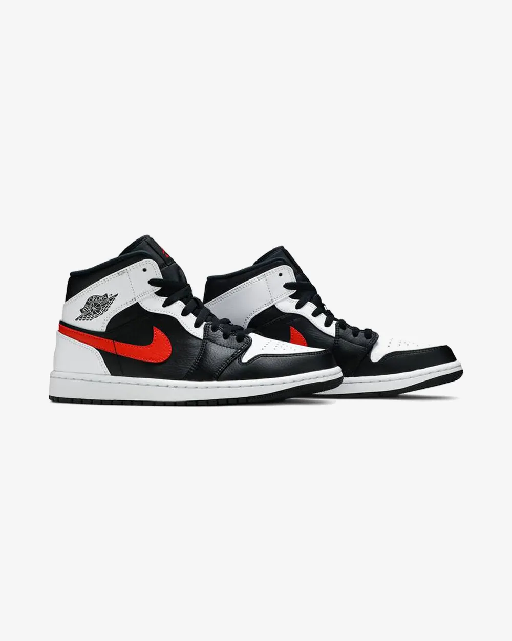 NIKE AIR JORDAN1 MID BLACK CHILE RED Iconic Style