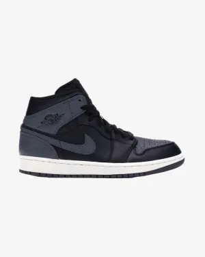 NIKE AIR JORDAN1 MID BLACK DARK GREY athletic chic Daily Runs