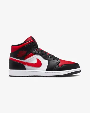 NIKE AIR JORDAN1 MID BRED TOE 2022 Premium Technology