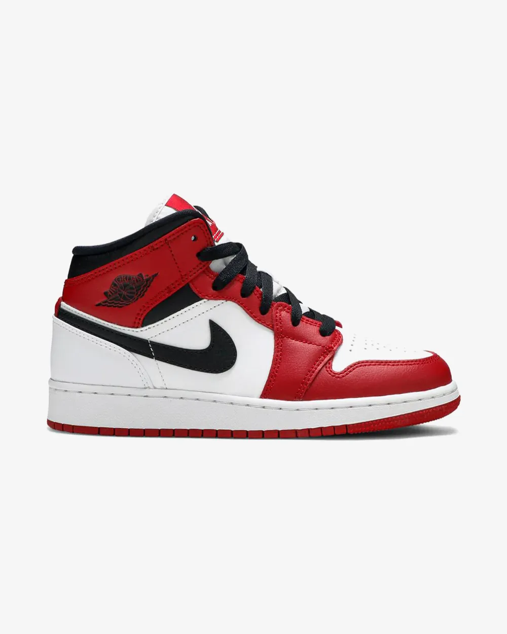 NIKE AIR JORDAN1 MID CHICAGO WHITE HEEL GS Eco Choice