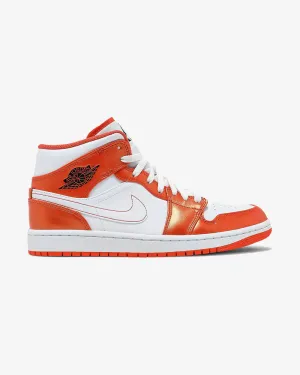 NIKE AIR JORDAN1 MID ELECTRO METALLIC ORANGE - Energy Vibe Sophisticated piece