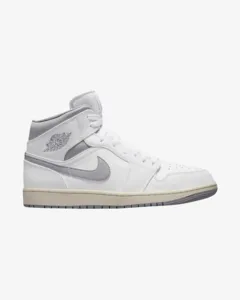 NIKE AIR JORDAN1 MID NEUTRAL GREY GS Lightweight Support