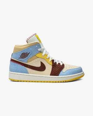 Structured chic NIKE AIR JORDAN1 MID SE FEARLESS MAISON CHATEAU ROGUE