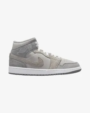 NIKE AIR JORDAN1 MID SE WMNS PARTICLE GREY Shock-absorbent Playground Ready