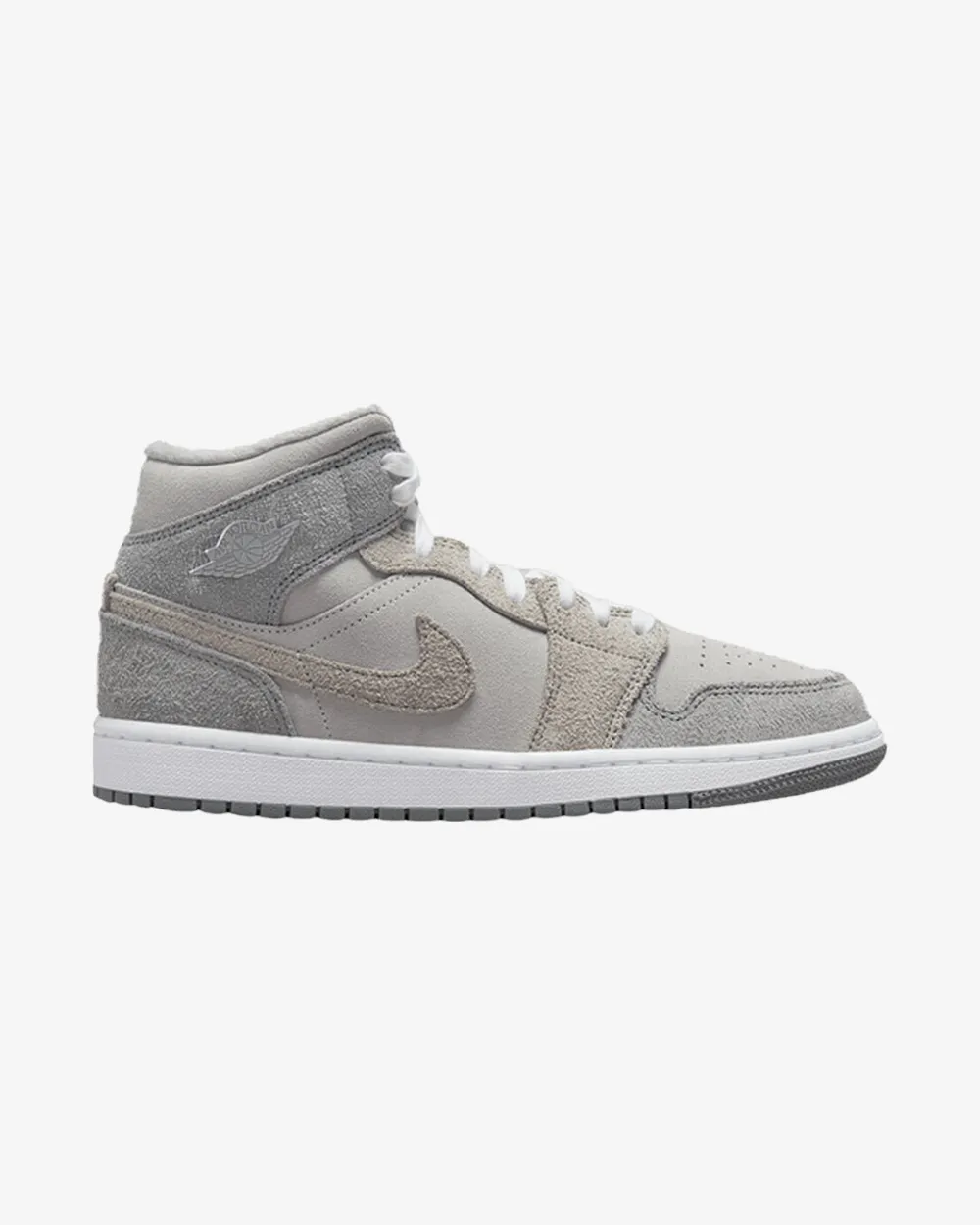 NIKE AIR JORDAN1 MID SE WMNS PARTICLE GREY Shock-absorbent Playground Ready