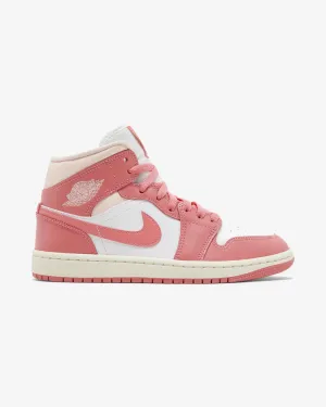 Retro-inspired Flexible Cushioning NIKE AIR JORDAN1 MID STRAWBERRIES AND CREAM WMNS