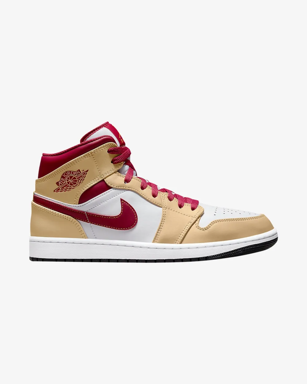 NIKE AIR JORDAN1 MID WHITE ONYX CURRY Lightweight Design