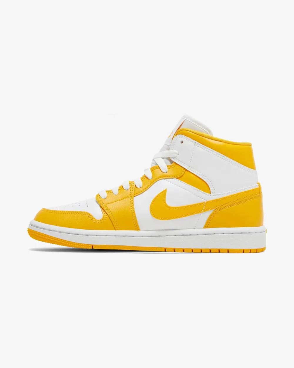 NIKE AIR JORDAN1 MID WMNS WHITE UNIVERSITY GOLD Adjustable