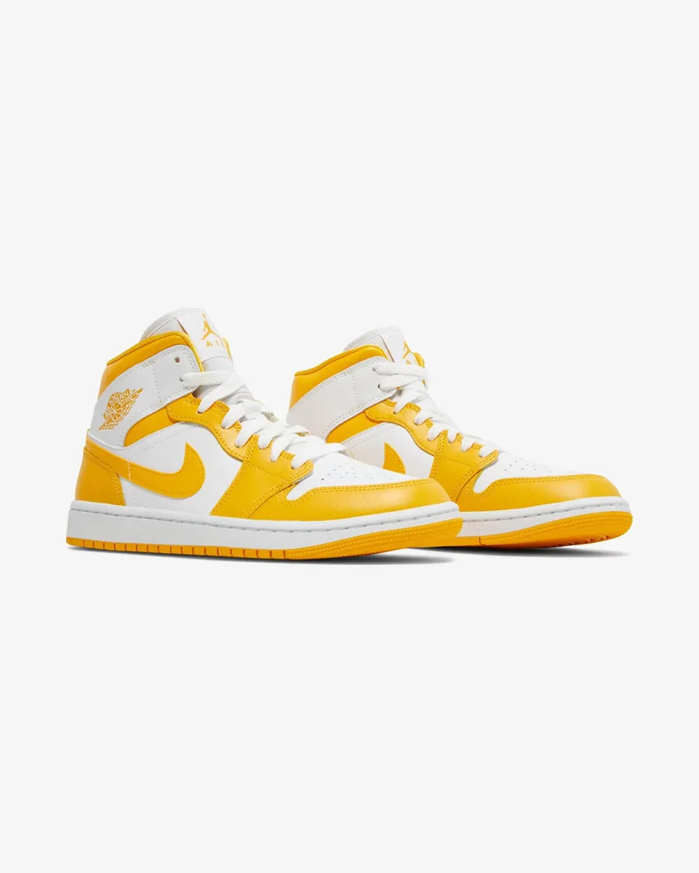 NIKE AIR JORDAN1 MID WMNS WHITE UNIVERSITY GOLD Adjustable