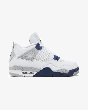 NIKE AIR JORDAN4 RETRO MIDNIGHT NAVY Chic Comfort Athletic materials
