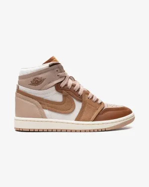 NIKE JORDAN1 HIGH MM LEGEND MEDIUM BROWN (NEW) Trendy Design Padded collar