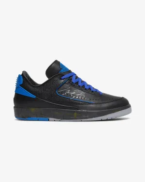 Custom Fit Fashion-Forward Look NIKE X OFF WHITE AIR JORDAN2 RETRO LOW SP BLACK ROYAL (NEW)