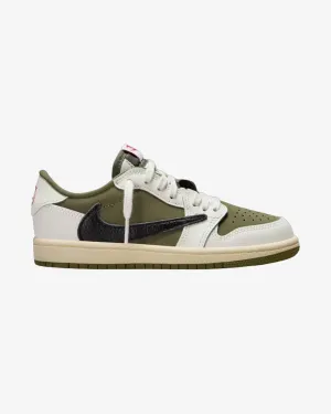 Streamlined ease Fitness Footwear NIKE X TRAVIS SCOTT JORDAN1 RETRO LOW OG SP PRESCHOOL MEDIUM OLIVE