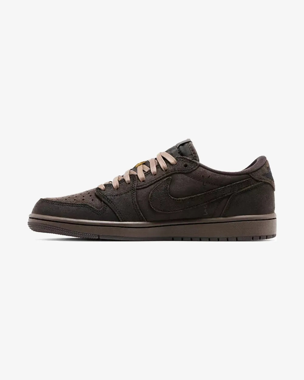 NIKE X TRAVIS SCOTT JORDAN1 RETRO LOW OG SP VELVET BROWN Upgraded arch