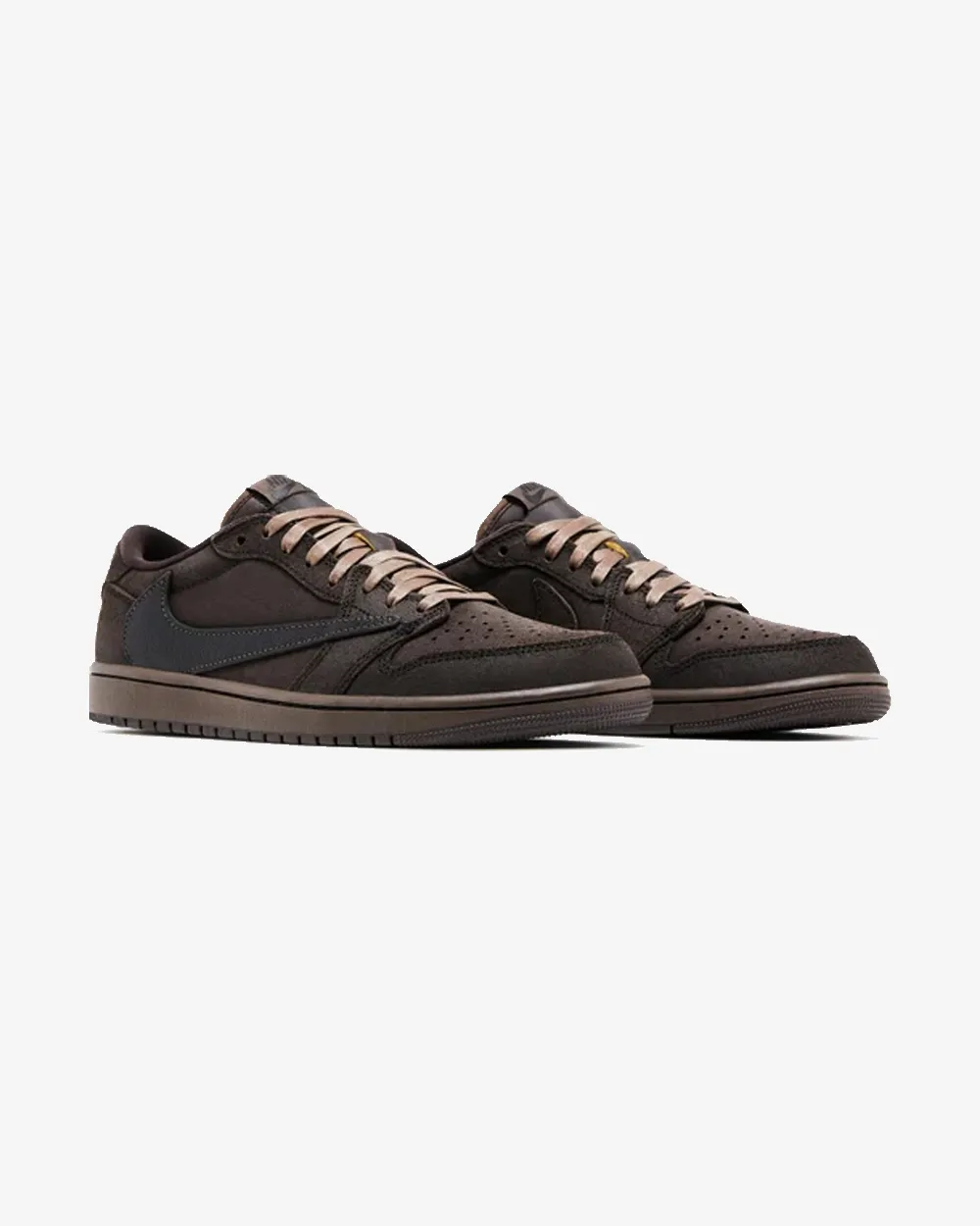 NIKE X TRAVIS SCOTT JORDAN1 RETRO LOW OG SP VELVET BROWN Upgraded arch