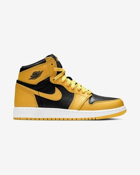 Superior Traction Flexible Cushioning NIKE AIR JORDAN1 HIGH GS RETRO POLLEN
