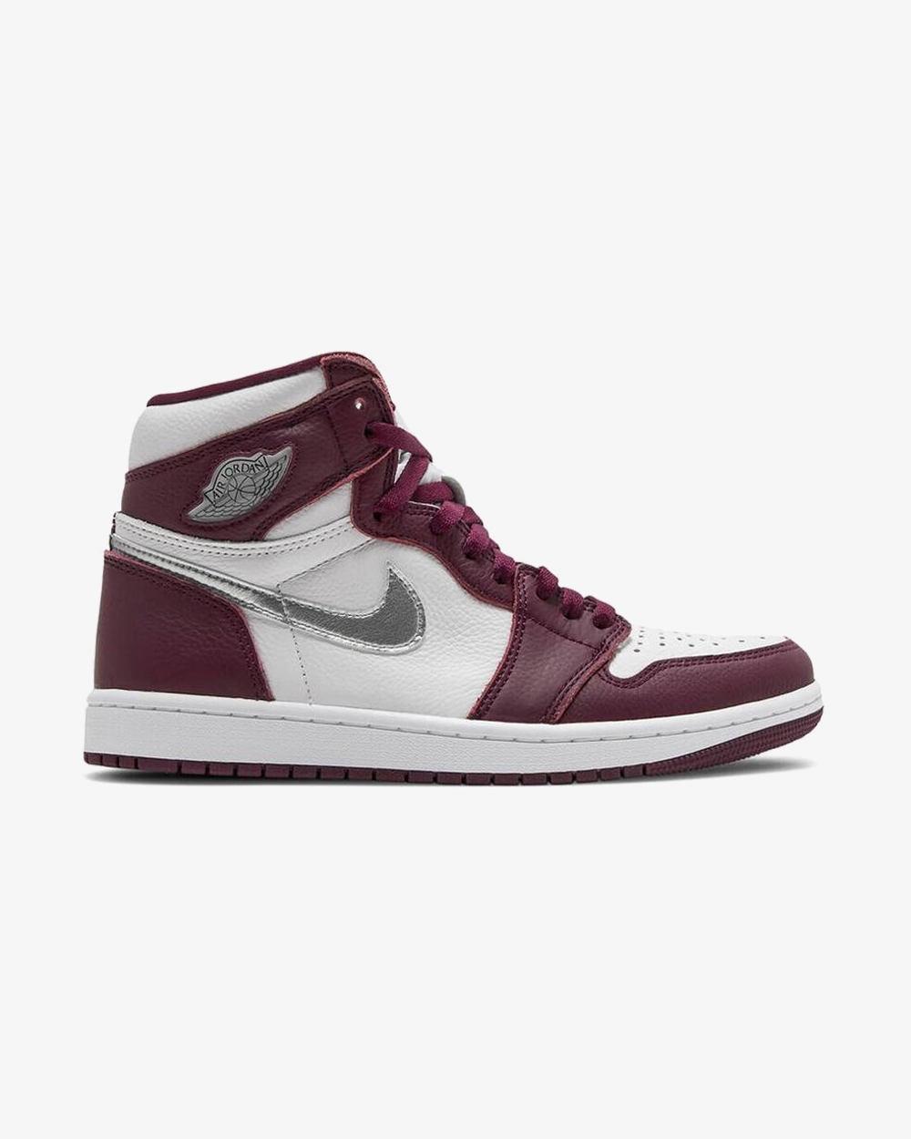 NIKE AIR JORDAN1 HIGH RETRO BORDEAUX Reliable stability Contrasting Colors