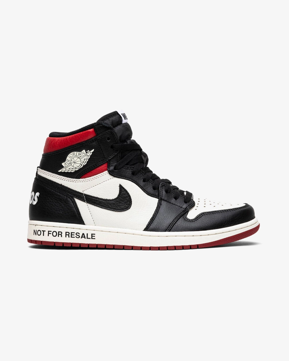 Sleek Look Shock-absorbent cushioning NIKE AIR JORDAN1 HIGH RETRO OG NOT FOR RESALE RED VARSITY