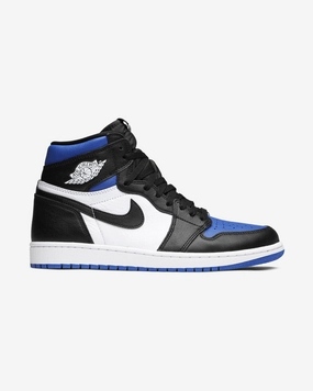 NIKE AIR JORDAN1 HIGH RETRO ROYAL TOE 2020 (NEW) Stylish Stripes Breathable Material