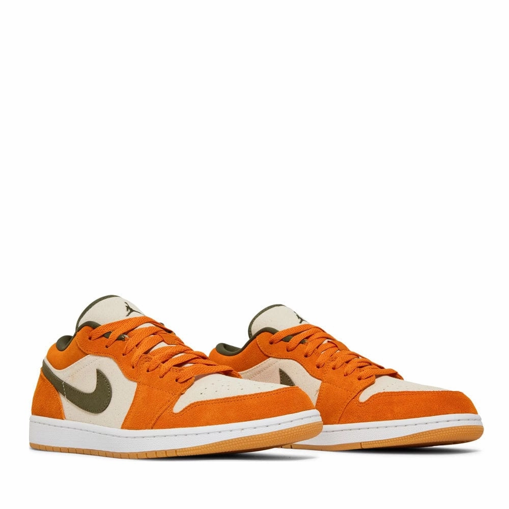 NIKE AIR JORDAN1 LOW OLIVE ORANGE Maximum Comfort