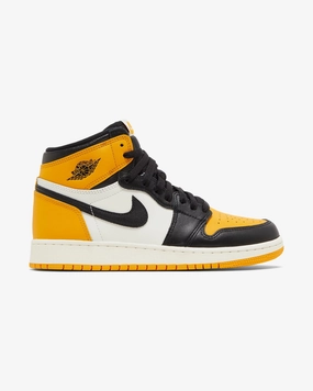 NIKE AIR JORDAN1 RETRO HIGH OG YELLOW TOE Lightweight Support slip-resistant