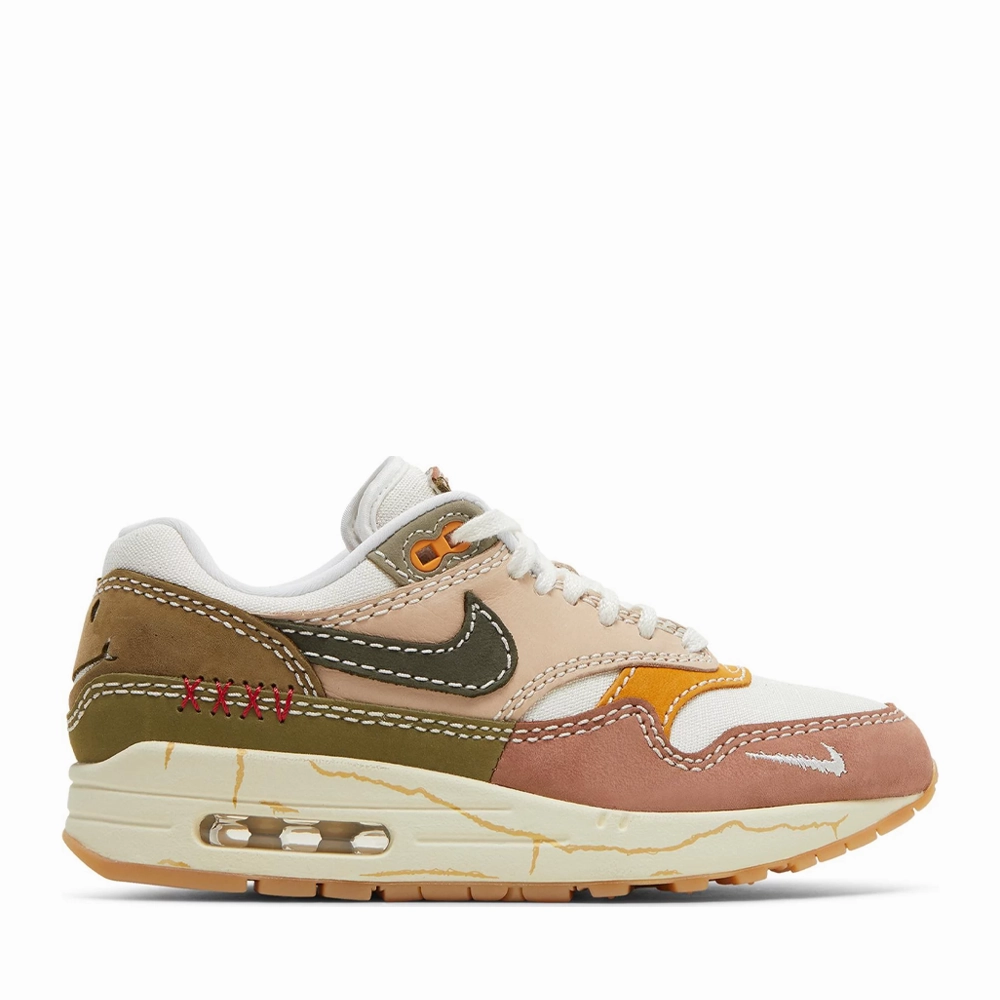 High Performance Stylish Stripes NIKE AIR MAX1 PRM WMNS WABI-SABI
