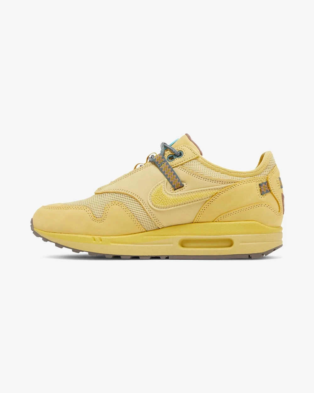 NIKE AIR MAX1 TRAVIS SCOTT CACTUS JACK SATURN GOLD Plush traction