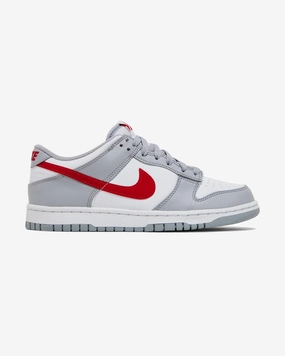 NIKE DUNK LOW GS WHITE GREY RED Chic Comfort